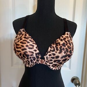 Soma Wild Print Bra - Black and Brown